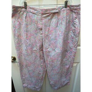 - k IZOD casual paisley multi color stretch carpr 24